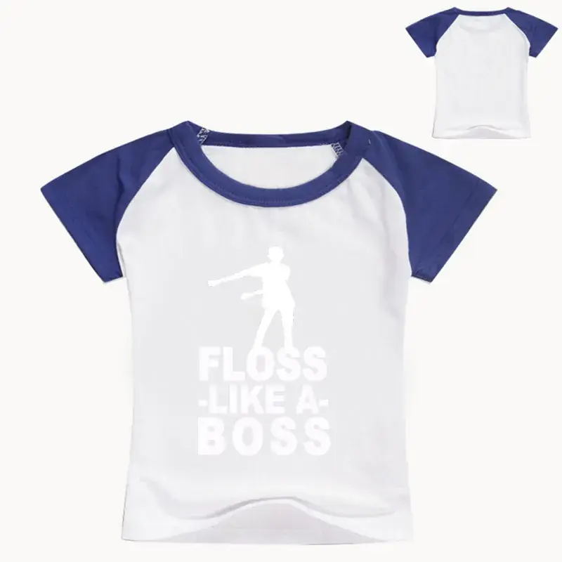 Pink Floss Like A Boss Round Neck T-Shirt for Kids — feature 4