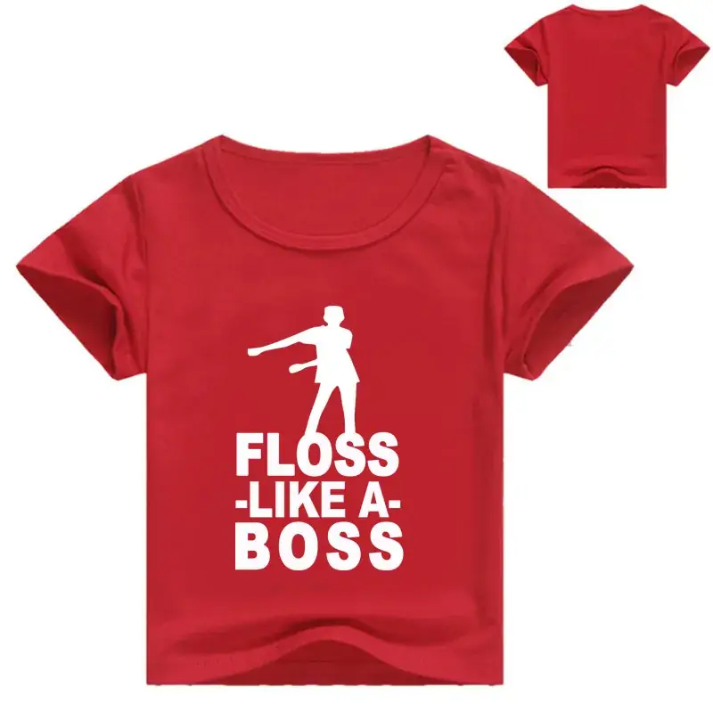 Pink Floss Like A Boss Round Neck T-Shirt for Kids — feature 9