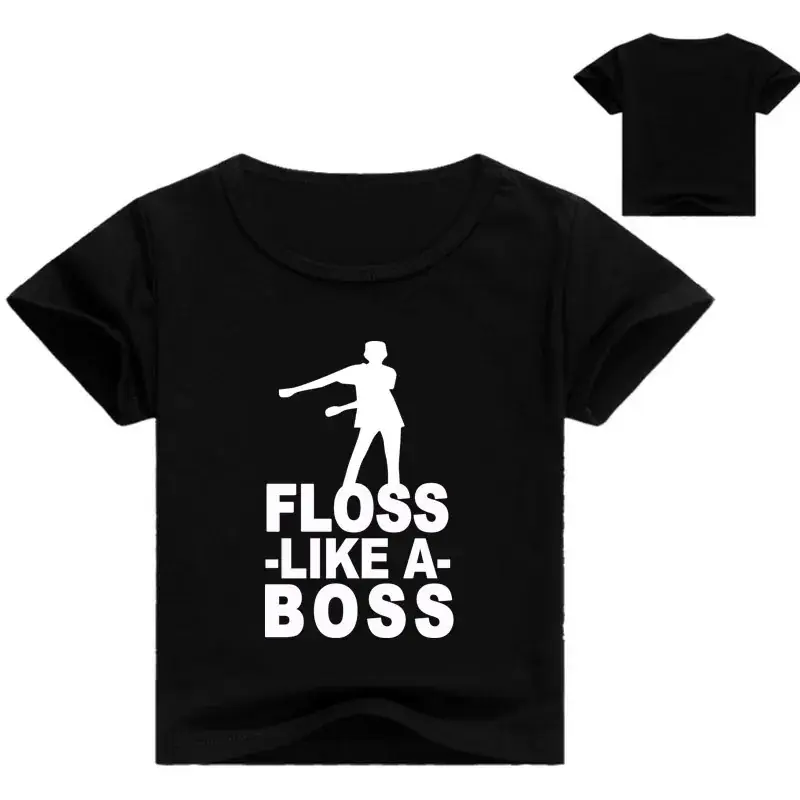 Pink Floss Like A Boss Round Neck T-Shirt for Kids - Image 5