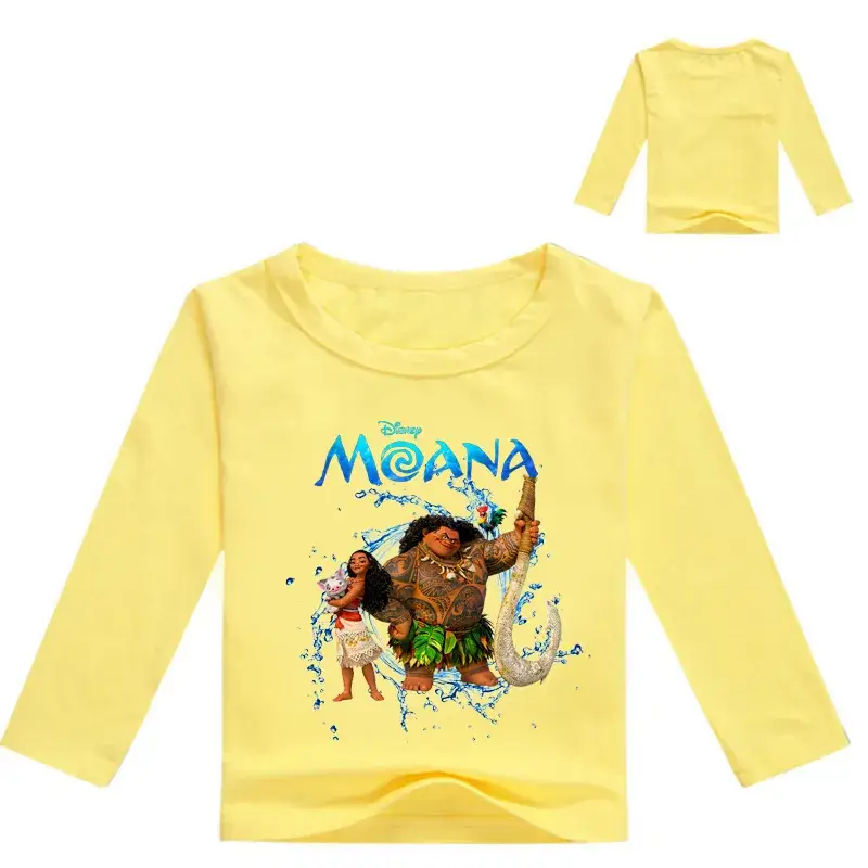 2017 Cartoon Print Long Sleeve T-Shirt Black - Image 3