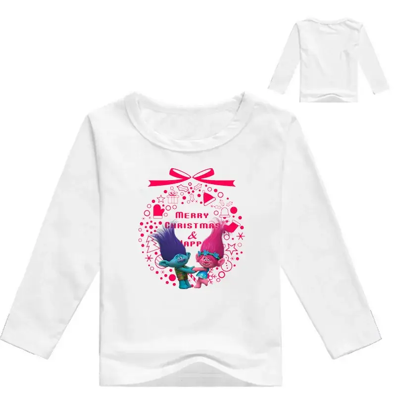 Red Long Sleeve Cartoon Top for Girls M444