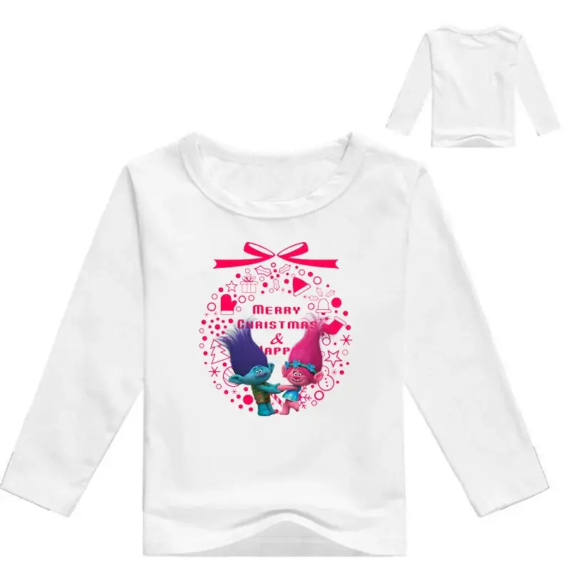 Red Long Sleeve Cartoon Top for Girls M444 — feature 2