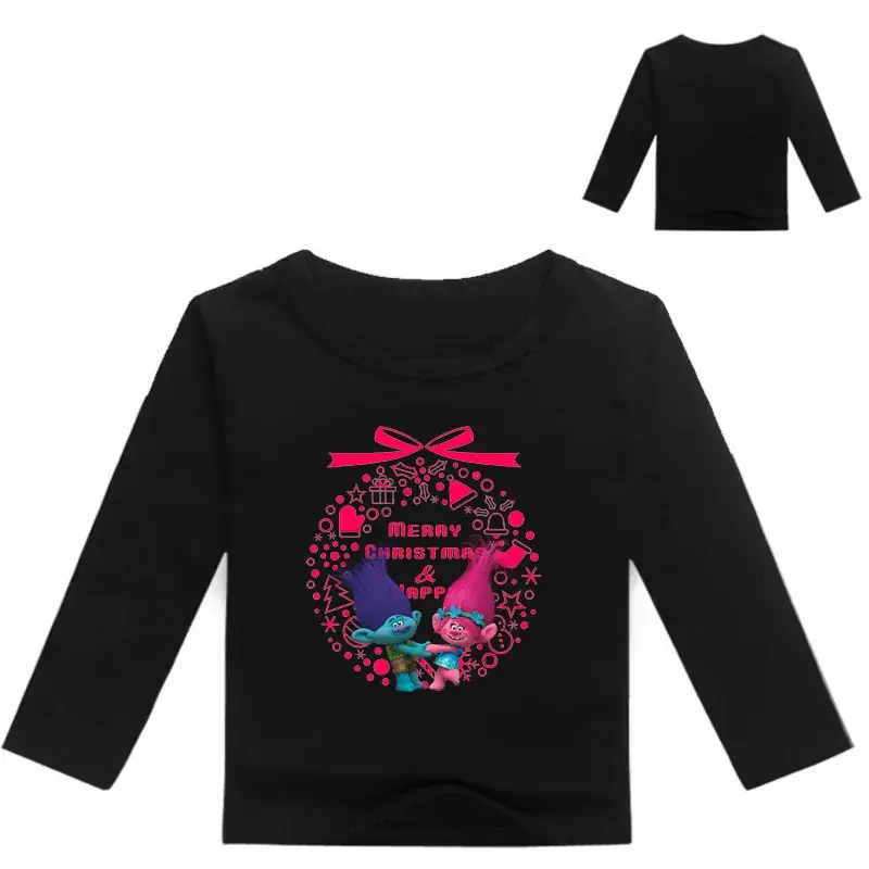 Red Long Sleeve Cartoon Top for Girls M444 — feature 4