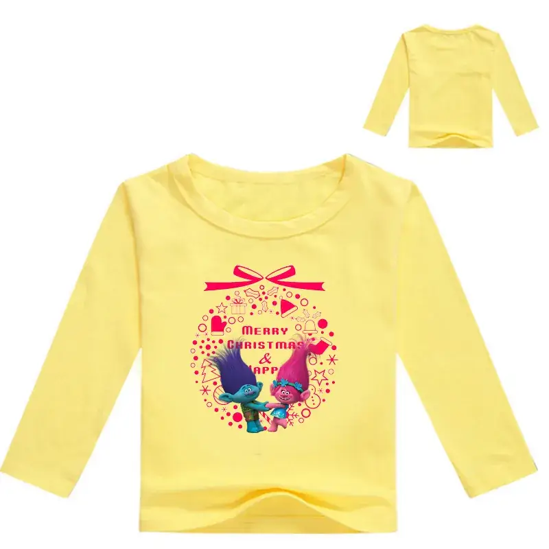 Red Long Sleeve Cartoon Top for Girls M444 — feature 6