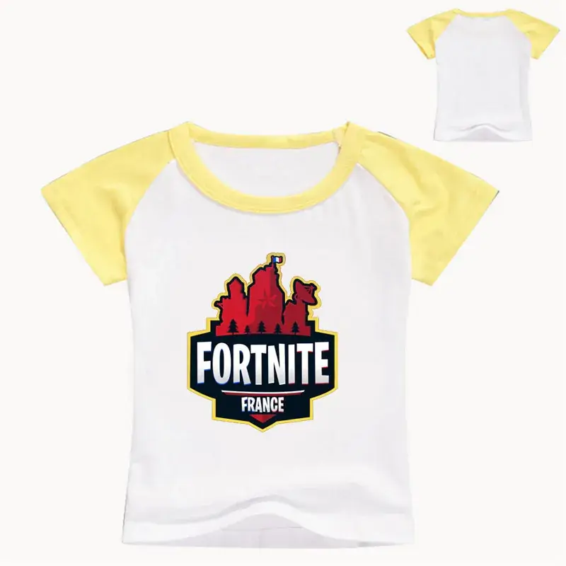 Children Fortnite T-Shirt White Red Cotton T099 - Image 11