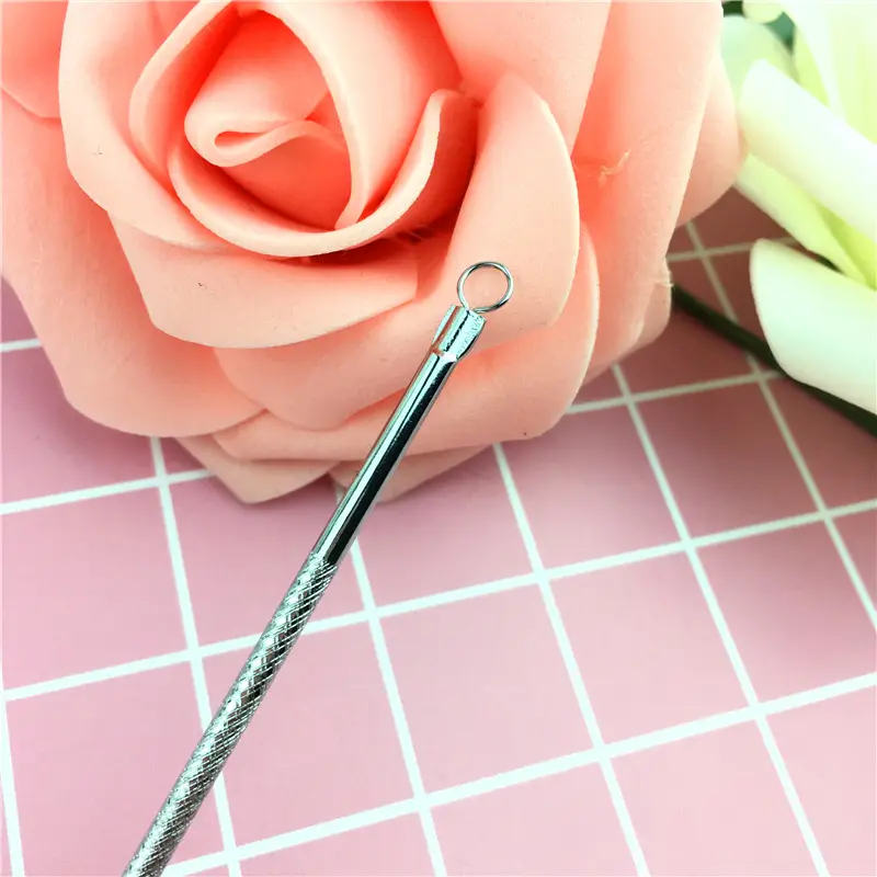 12cm Metal Acne Squeezing Tool for Pimple Removal - Image 3