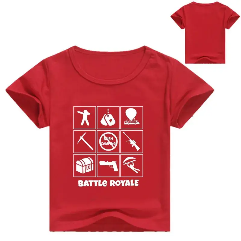 White Printed T-Shirt for Boys Casual Short Sleeve - Image 11