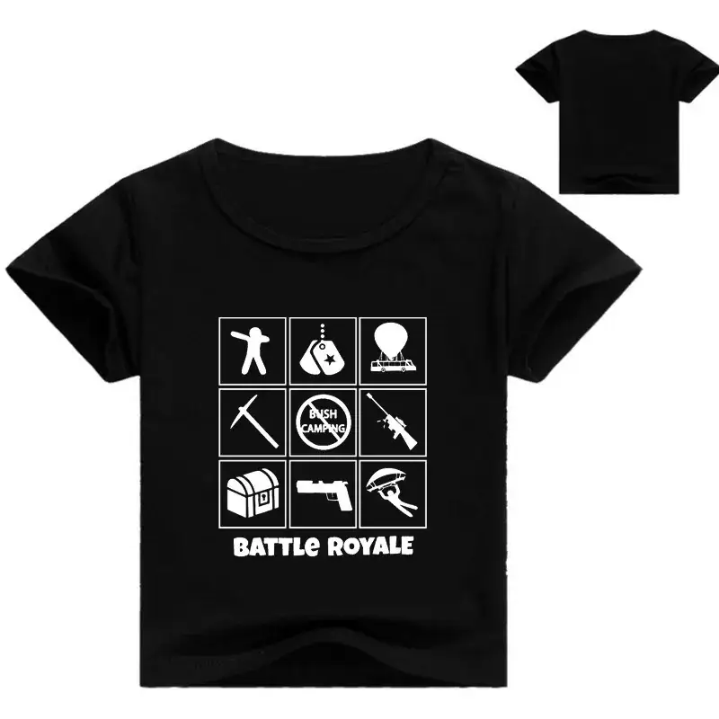 White Printed T-Shirt for Boys Casual Short Sleeve - Image 12