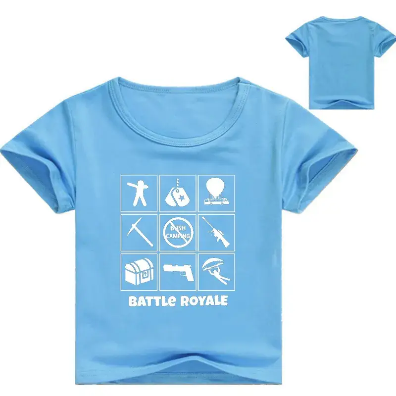 White Printed T-Shirt for Boys Casual Short Sleeve - Image 13