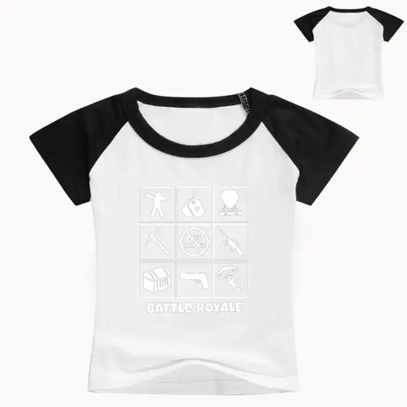 White Printed T-Shirt for Boys Casual Short Sleeve — feature 2