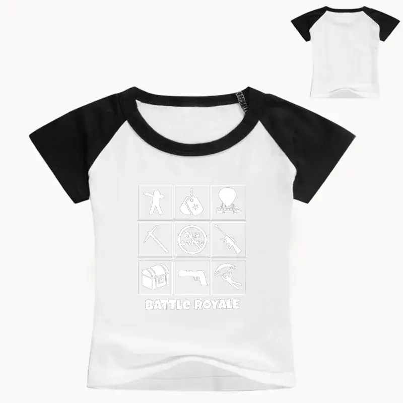 White Printed T-Shirt for Boys Casual Short Sleeve - Image 7