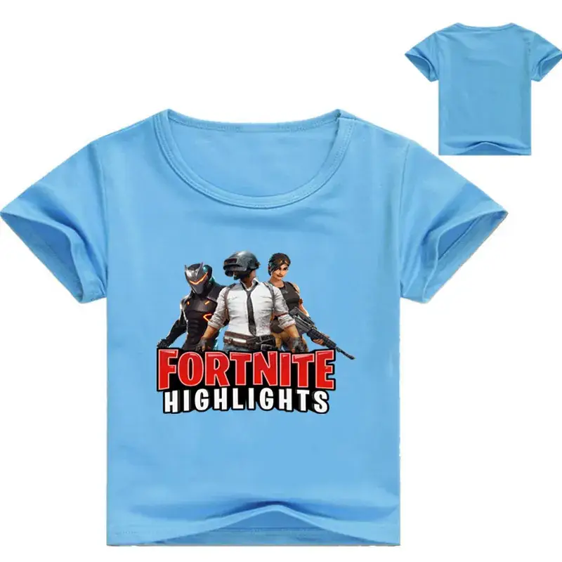 Fortnite Highlights Printed T-Shirt for Kids White Yellow — feature 7