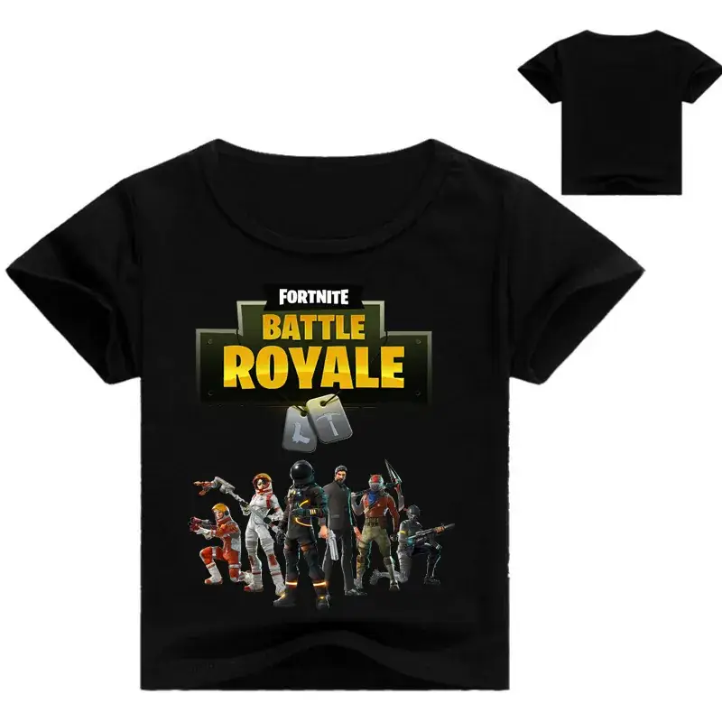 Fortune Royale Battle Royale Kids T-Shirt Purple Round Neck