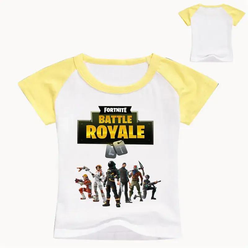 Fortune Royale Battle Royale Kids T-Shirt Purple Round Neck