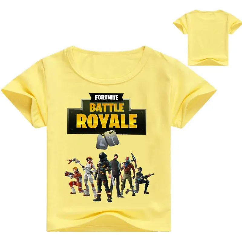 Fortune Royale Battle Royale Kids T-Shirt Purple Round Neck