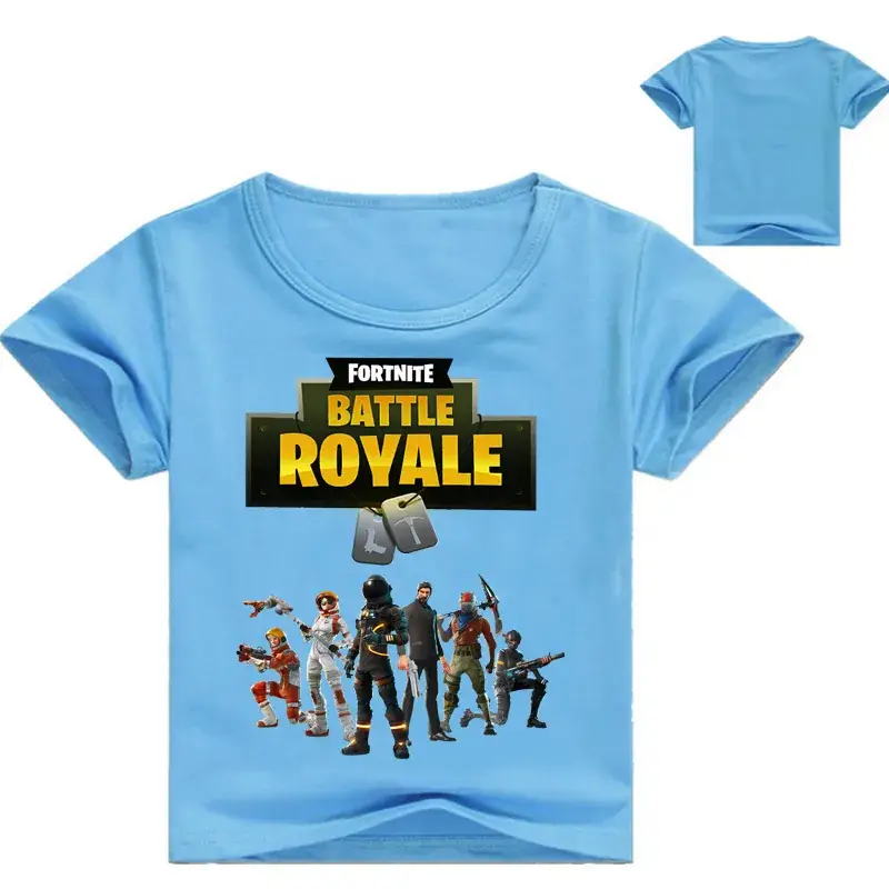 Fortune Royale Battle Royale Kids T-Shirt Purple Round Neck