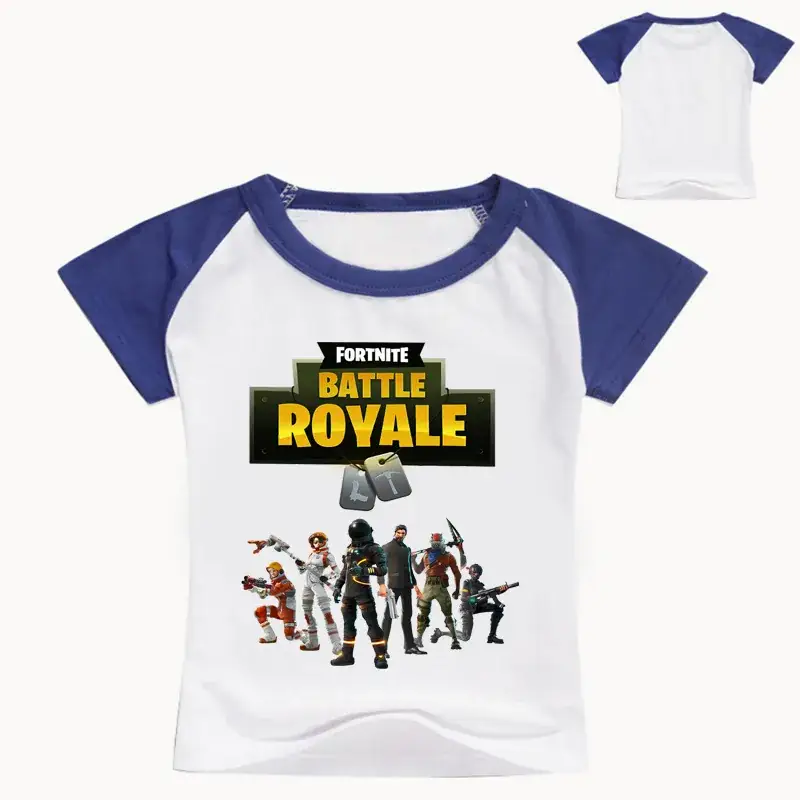 Fortune Royale Battle Royale Kids T-Shirt Purple Round Neck