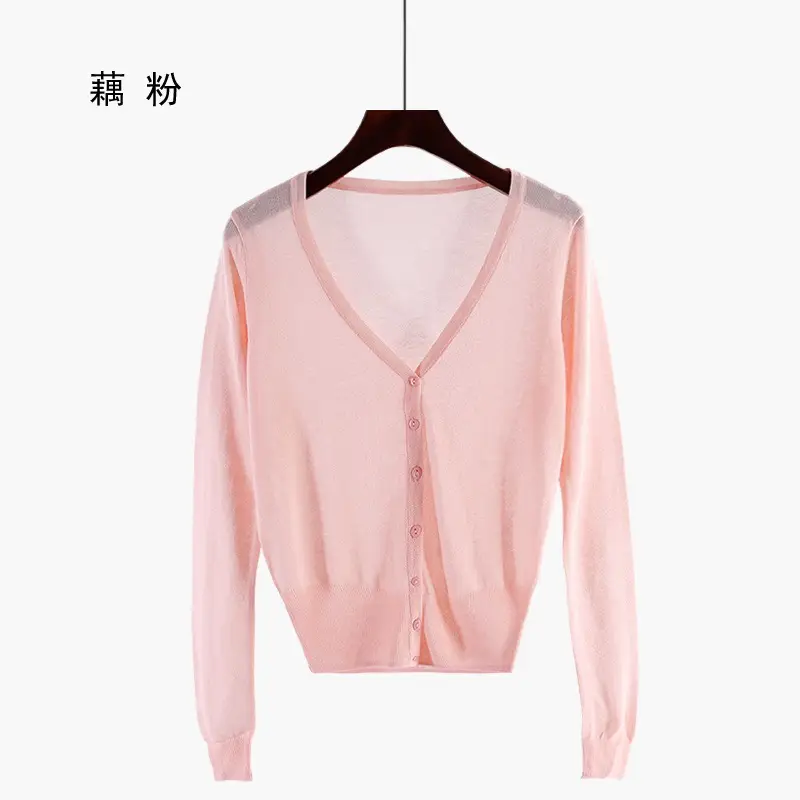 Women's Black Knitted Cardigan Summer Wear Large - Image 6