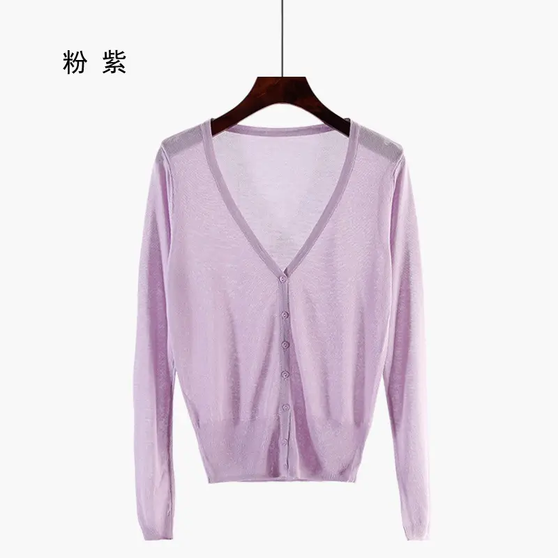 Women's Black Knitted Cardigan Summer Wear Large - Image 8