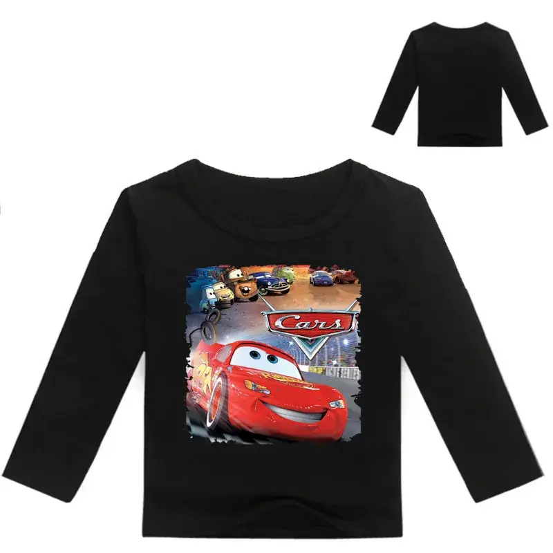 New Boys Long Sleeve T-Shirt Cartoon Print Yellow White - Image 15
