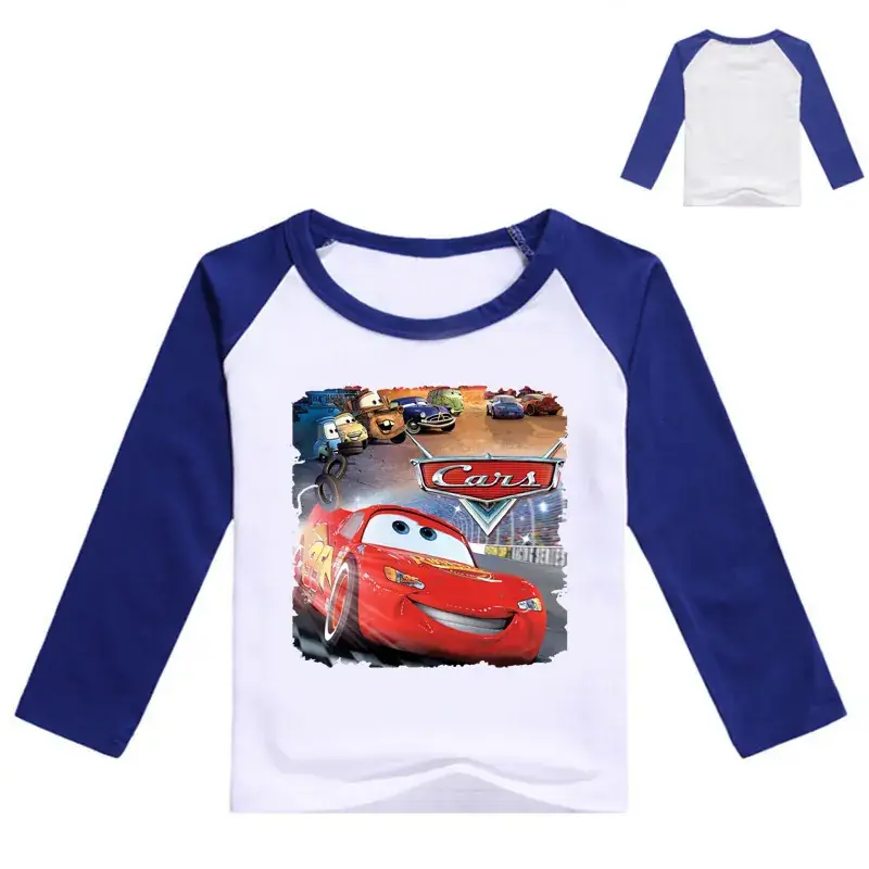 New Boys Long Sleeve T-Shirt Cartoon Print Yellow White - Image 10