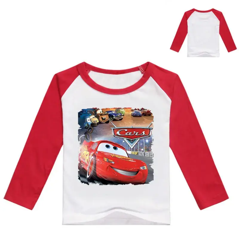 New Boys Long Sleeve T-Shirt Cartoon Print Yellow White - Image 12