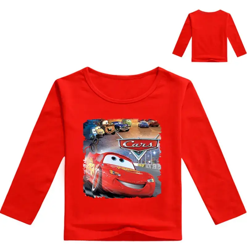 New Boys Long Sleeve T-Shirt Cartoon Print Yellow White - Image 4