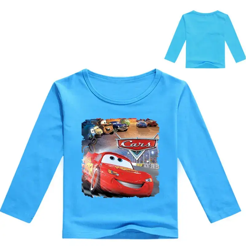 New Boys Long Sleeve T-Shirt Cartoon Print Yellow White - Image 8