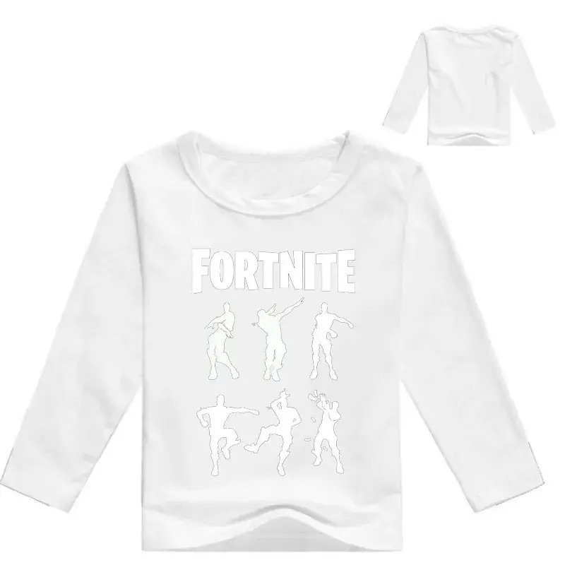 Fortnite Printed Kids Long Sleeve T-Shirt Blue 7 Colors — feature 6