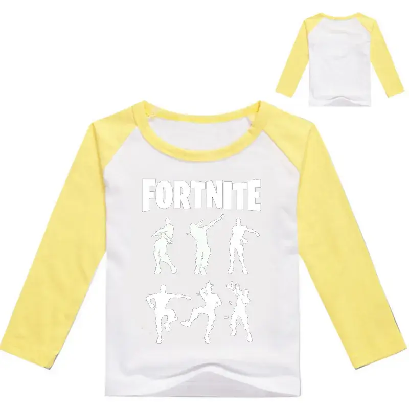 Fortnite Printed Kids Long Sleeve T-Shirt Blue 7 Colors