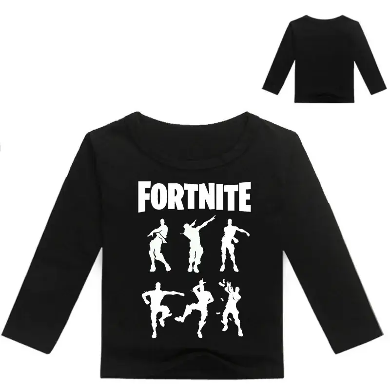 Fortnite Printed Kids Long Sleeve T-Shirt Blue 7 Colors