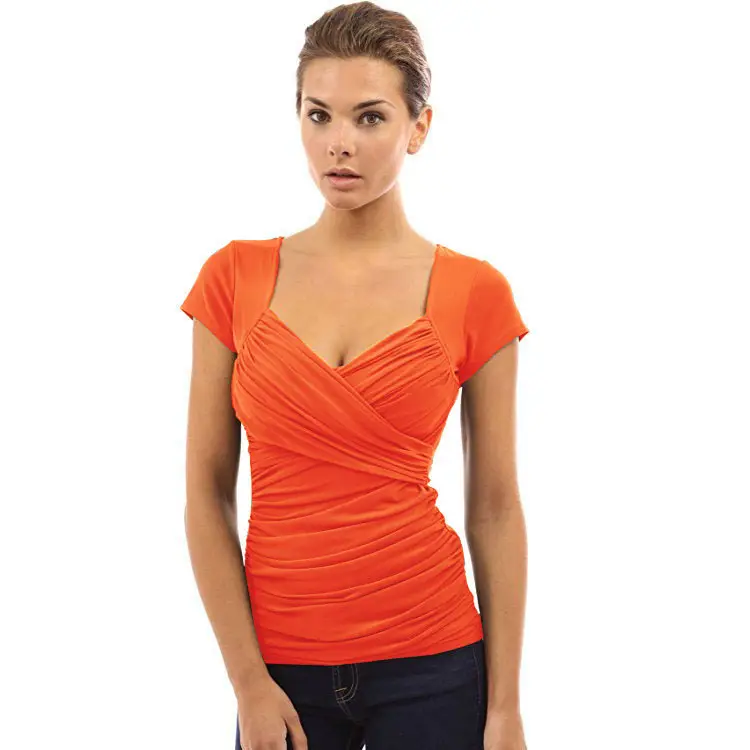 2021 Green Low-Waist Crossbody T-Shirt for Women - Image 11