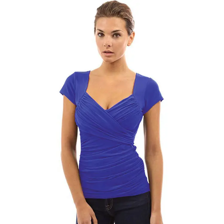 2021 Green Low-Waist Crossbody T-Shirt for Women - Image 13
