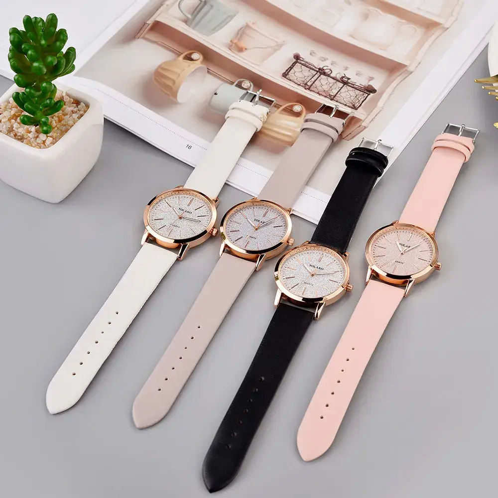 Pink Tardieu Quartz Women's Watch with Leather Band - Image 11