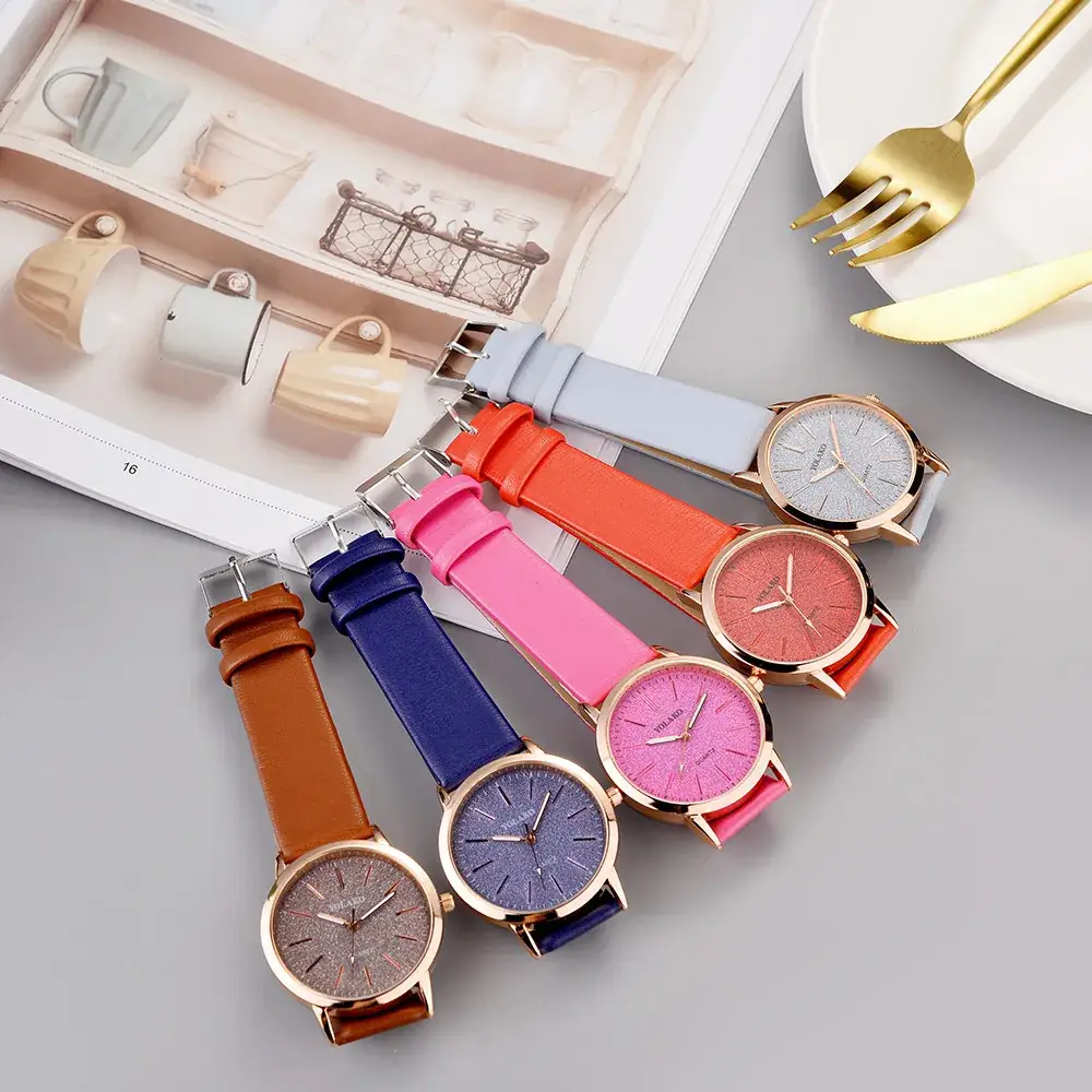 Pink Tardieu Quartz Women's Watch with Leather Band - Image 12