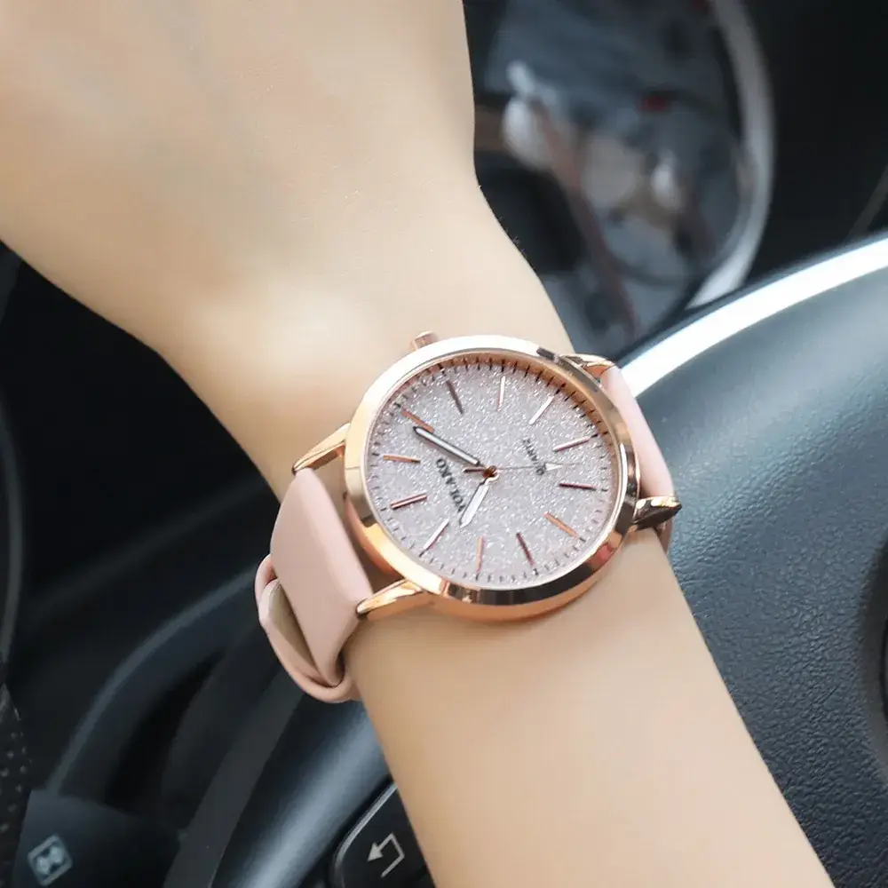 Pink Tardieu Quartz Women's Watch with Leather Band - Image 13