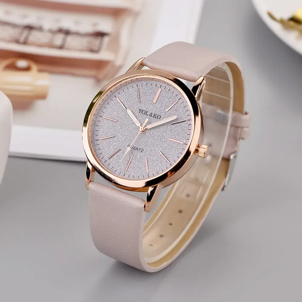 Pink Tardieu Quartz Women's Watch with Leather Band - Image 14