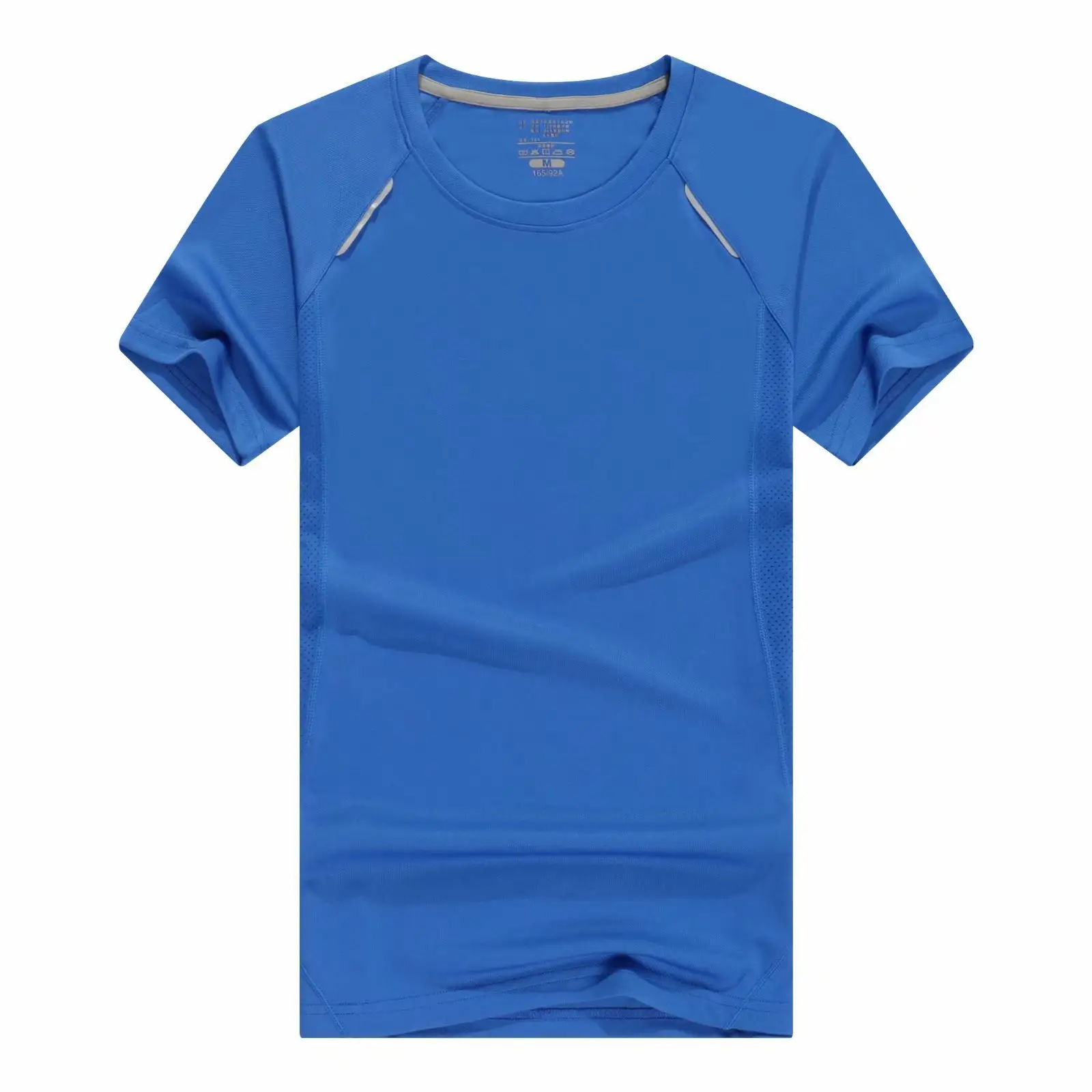 Men Women Black Athletic T-Shirt Quick Dry - Image 6