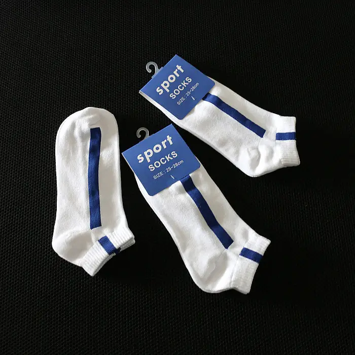 Spring and Summer Thin Fashionable Casual Sports Socks Men's Boat Socks Short Socks One Bar Color Striped Personalized Trendy Socks — feature 29