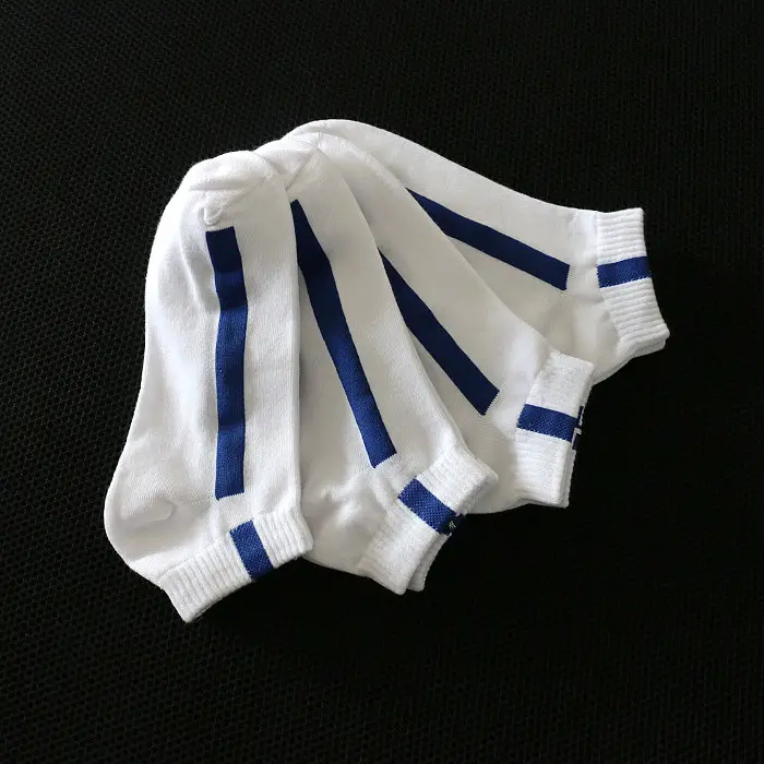 Spring and Summer Thin Fashionable Casual Sports Socks Men's Boat Socks Short Socks One Bar Color Striped Personalized Trendy Socks — feature 30