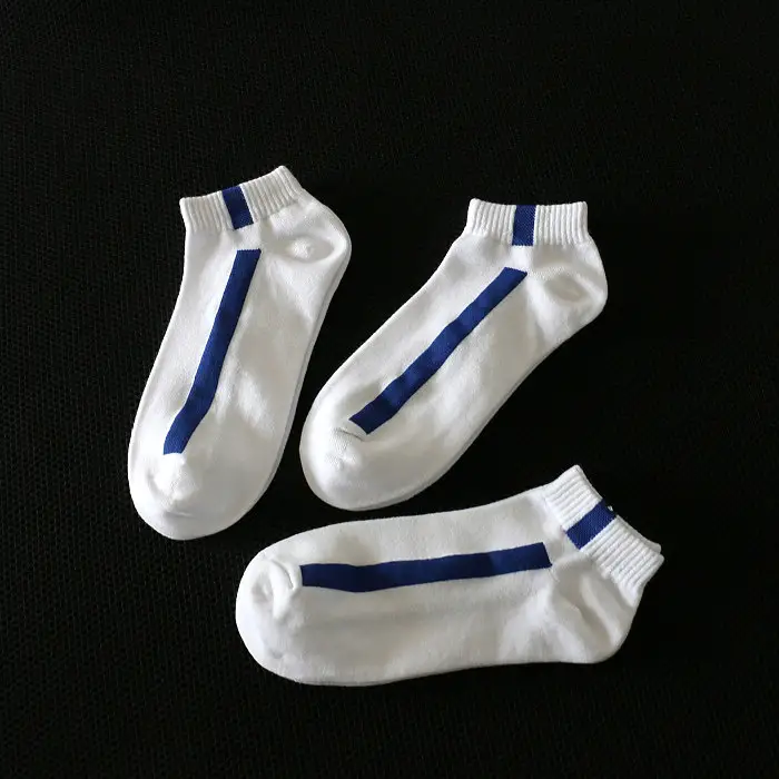Spring and Summer Thin Fashionable Casual Sports Socks Men's Boat Socks Short Socks One Bar Color Striped Personalized Trendy Socks — feature 32