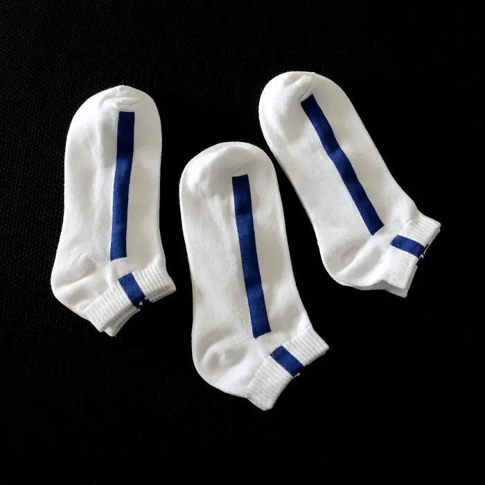 Spring and Summer Thin Fashionable Casual Sports Socks Men's Boat Socks Short Socks One Bar Color Striped Personalized Trendy Socks — feature 33
