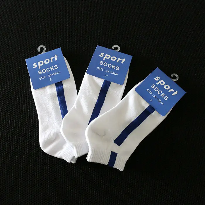 Spring and Summer Thin Fashionable Casual Sports Socks Men's Boat Socks Short Socks One Bar Color Striped Personalized Trendy Socks — feature 34
