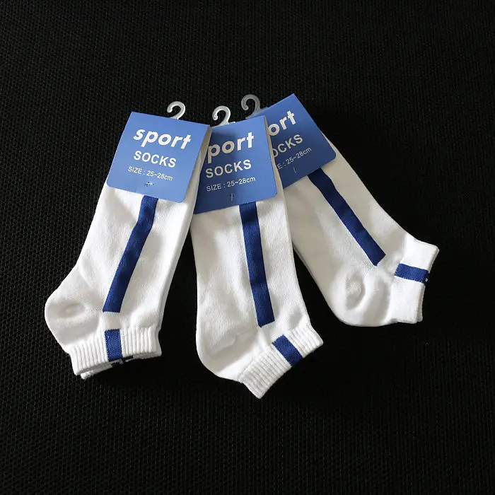 Spring and Summer Thin Fashionable Casual Sports Socks Men's Boat Socks Short Socks One Bar Color Striped Personalized Trendy Socks — feature 36