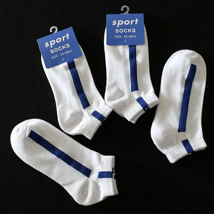 Spring and Summer Thin Fashionable Casual Sports Socks Men's Boat Socks Short Socks One Bar Color Striped Personalized Trendy Socks — feature 41