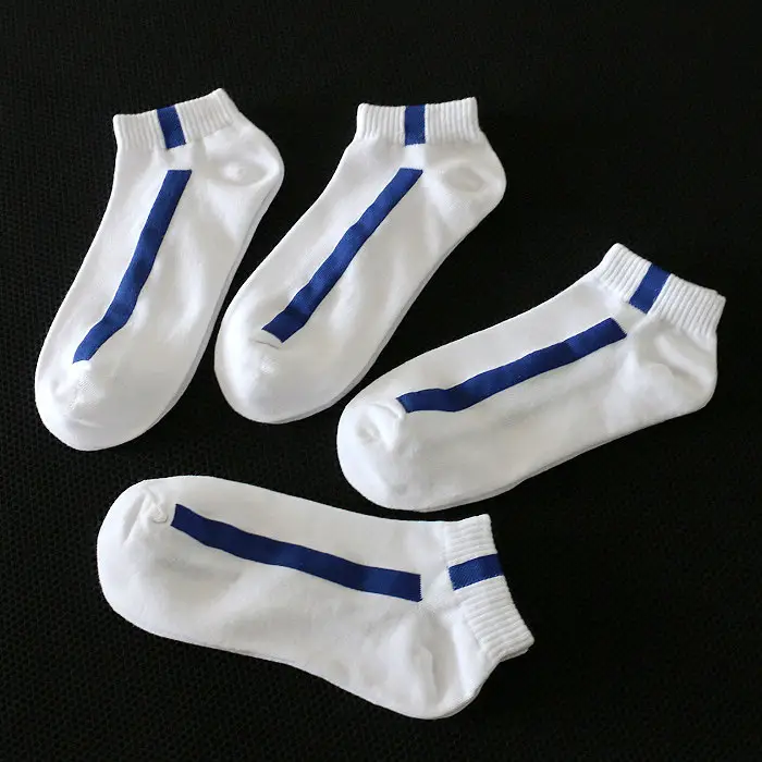 Spring and Summer Thin Fashionable Casual Sports Socks Men's Boat Socks Short Socks One Bar Color Striped Personalized Trendy Socks — feature 42