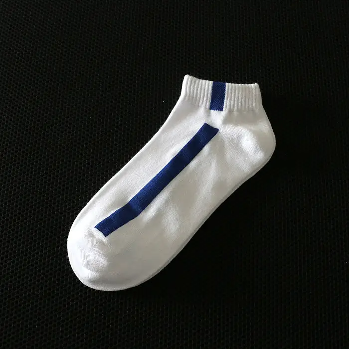 Spring and Summer Thin Fashionable Casual Sports Socks Men's Boat Socks Short Socks One Bar Color Striped Personalized Trendy Socks — feature 43