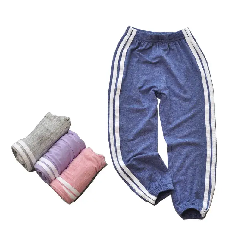 Pink Stretch Pants for Boys Girls Casual Summer Wear - Image 7