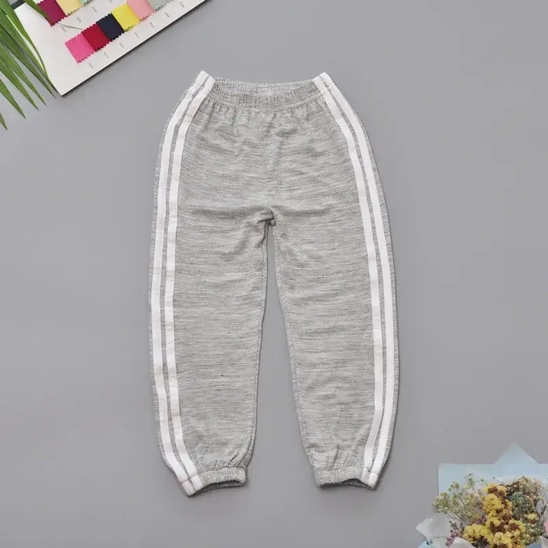 Pink Stretch Pants for Boys Girls Casual Summer Wear - Image 2