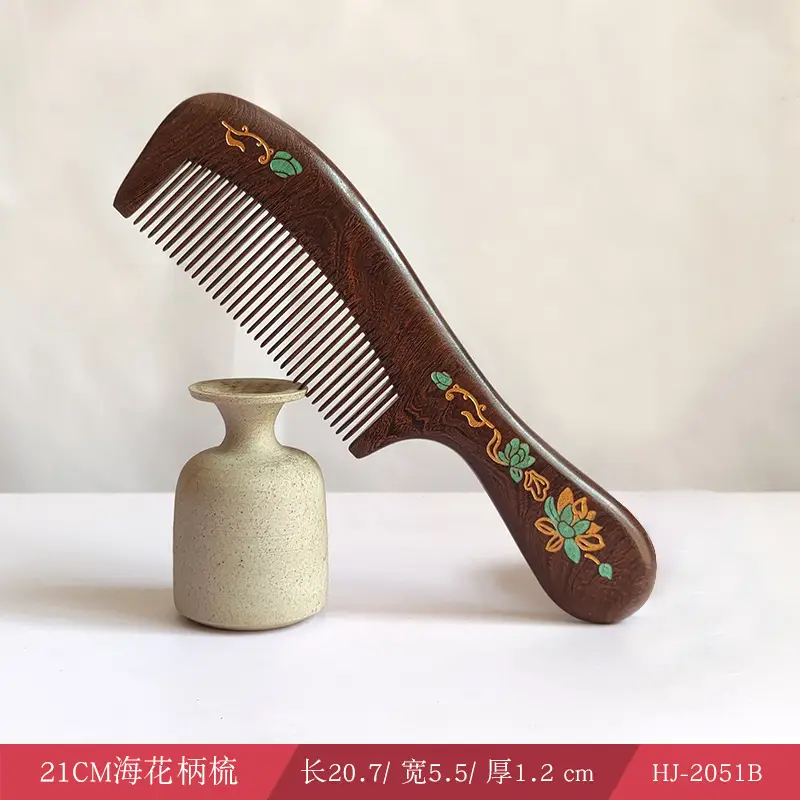 21CM Sea Flower handle comb